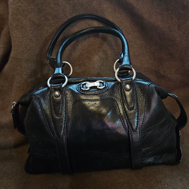 마이클 코어스 블랙 토트백 숄더백