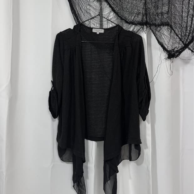 black glitter cardigan