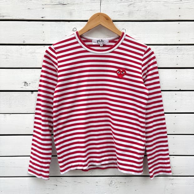 Comme des Garcons 꼼데가르송 스트라이프 롱슬리브 티셔츠