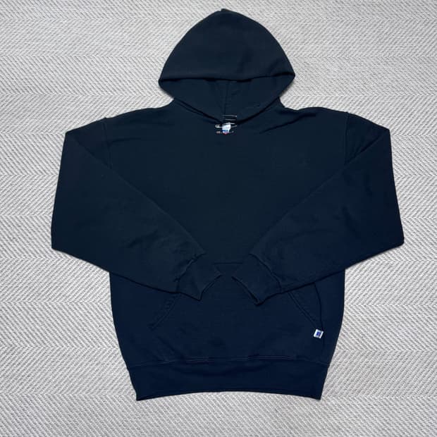 (M) 00s 빈티지 러셀 애슬레틱 블랙 후드