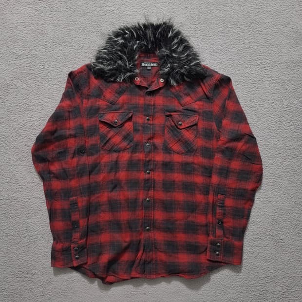 Sorridere fur check shirt