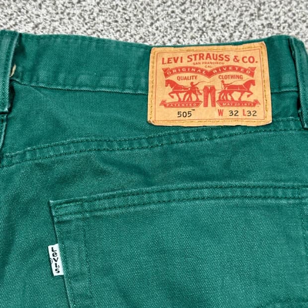 Levi's 리바이스 505 그린 데님 (w32 L32)