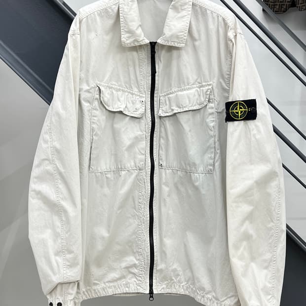 스톤아일랜드 22FW 와펜 올드 이펙트 오버셔츠