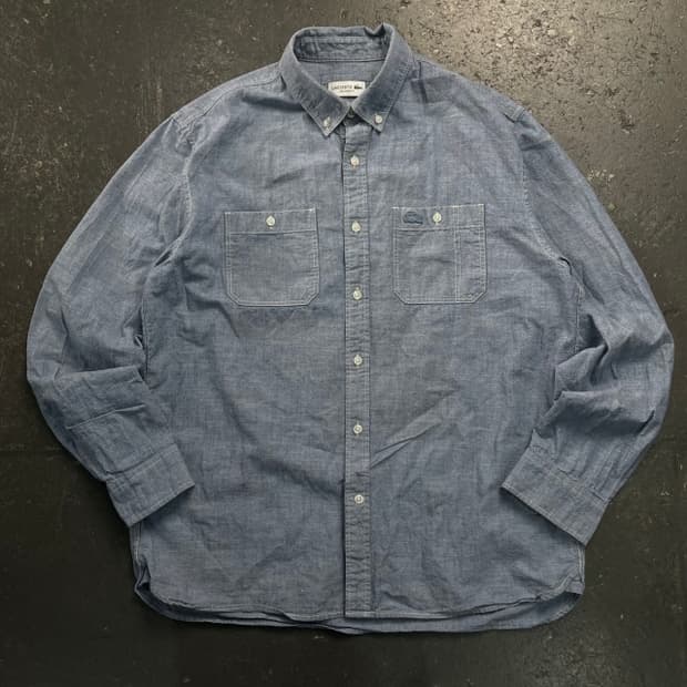 100 라코스테 데님셔츠