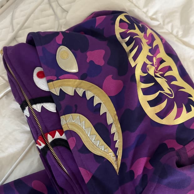 베이프 더블 샤크 후드 L