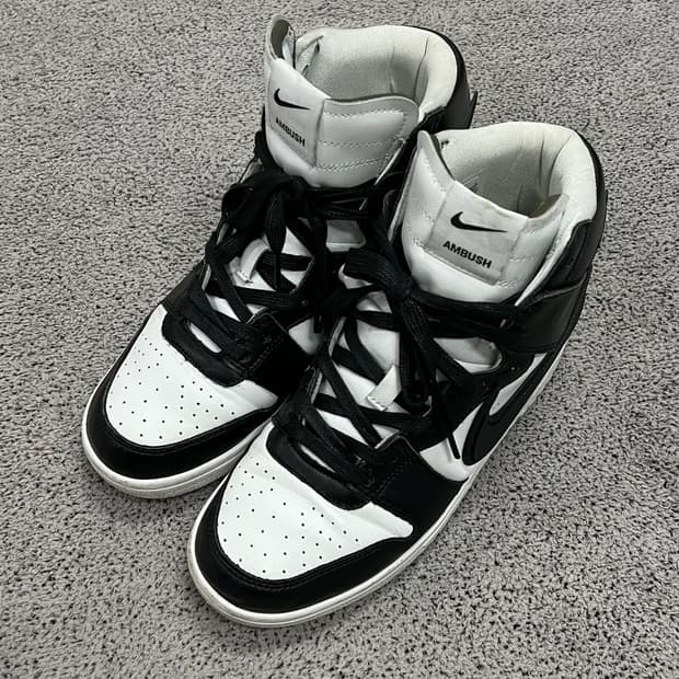 (250) 나이키 x 앰부쉬 덩크 하이 블랙