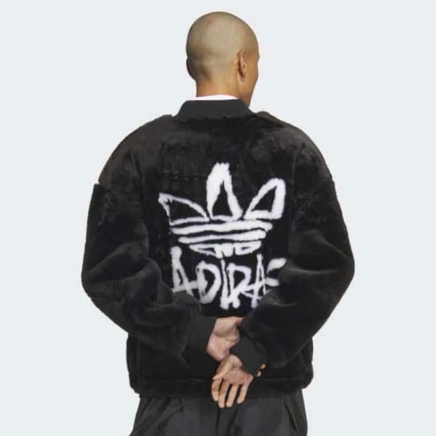 [새상품] L ) 아디다스 퍼 재킷 블랙