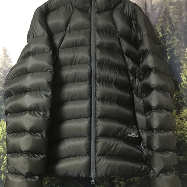 썬러브 경량패딩 차콜 L