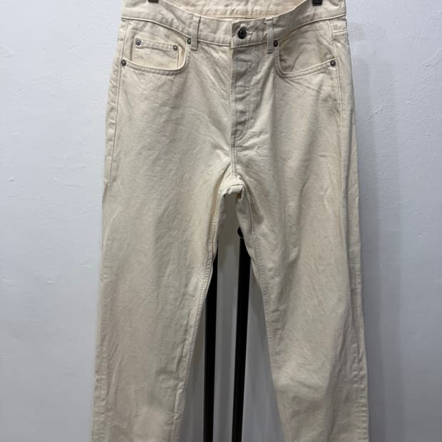 정품) 아르켓 남성 아이보리 데님 팬츠 30-31