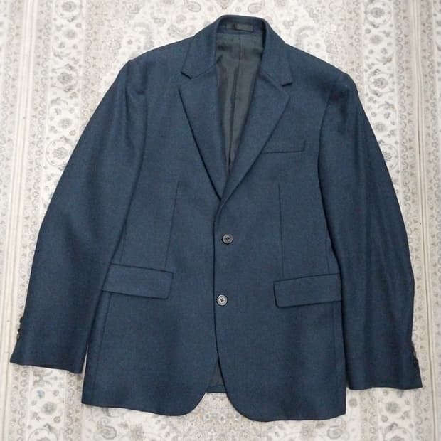 TiME 진네이비 콜롬보 이태리 캐시미어 울 블레이져 100