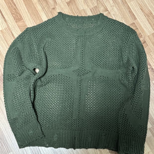 떠그클럽 트라이벌 니트 카키 1사이즈