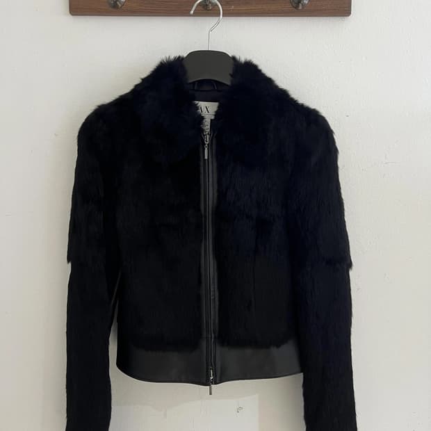 알마니 레더 자켓