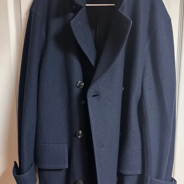 cos 더블 브레스티드 코트