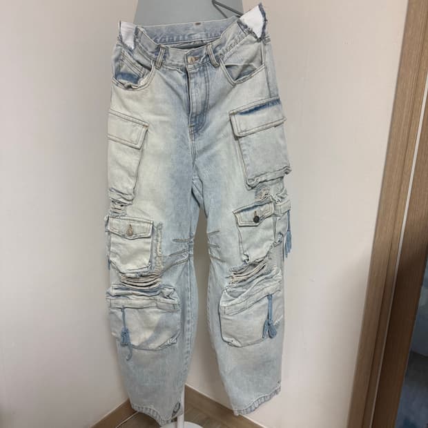 빈티지 데님 카고팬츠