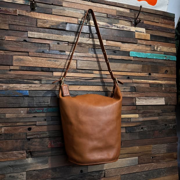 Old Coach Glove Leather Duffle Shoulder 