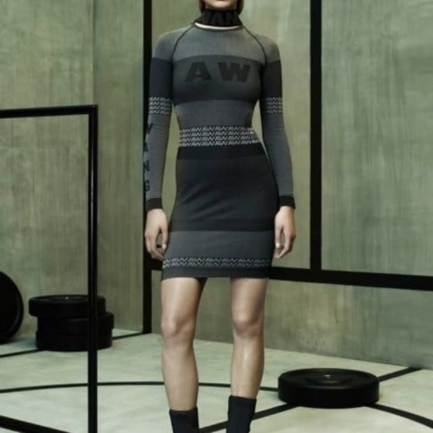 [새상품]알렉산더왕 x H&M 자카드 니트 원피스