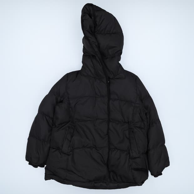 [77] 베라왕 여성 구스다운 블랙 후드패딩 0102H1