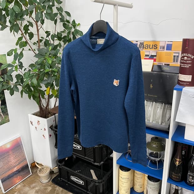 메종키츠네 우먼 터틀넥 울니트 XS