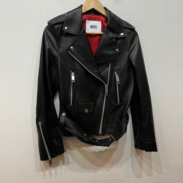 MUSEE 뮤제 양가죽 바이커 자켓 라이더 자켓 우먼즈