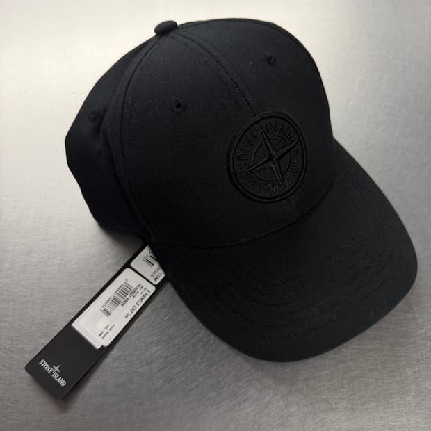 Stone Island 스톤아일랜드 시그니처 볼캡 모자 블랙