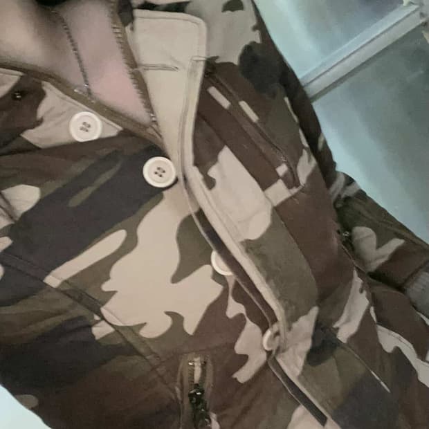 일본 빈티지 카모 자켓 y2k 