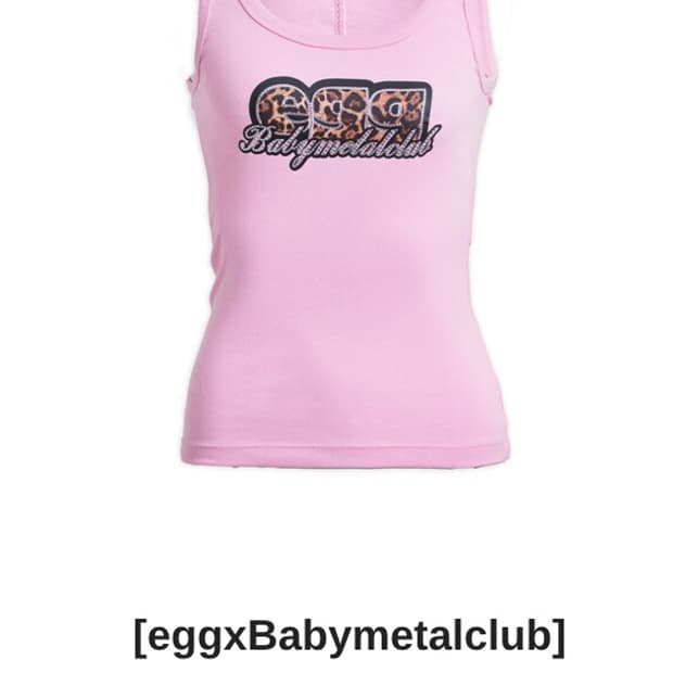 베이비메탈클럽 egg 슬리브리스 핑크 나시