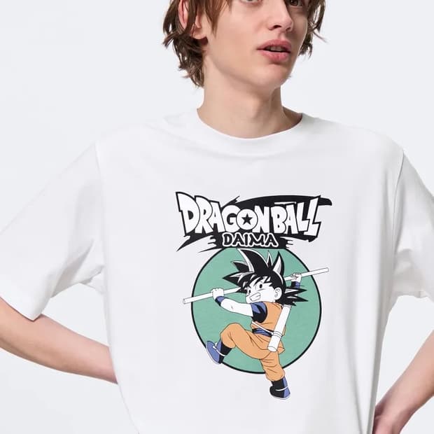 드래곤볼 x GU 손오공 티셔츠 XL