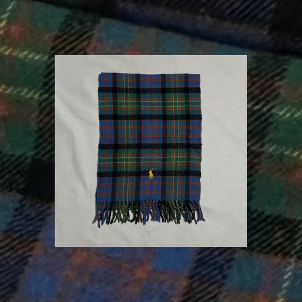 폴로랄프로렌 체크 머플러