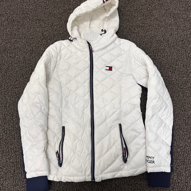 타미힐피거 여성 패딩 점퍼 화이트 XS