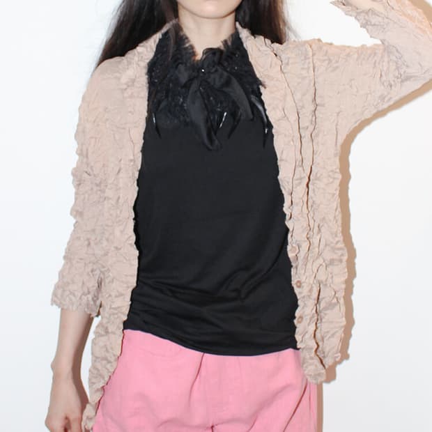 샵페어리 베이지 링클 셔츠