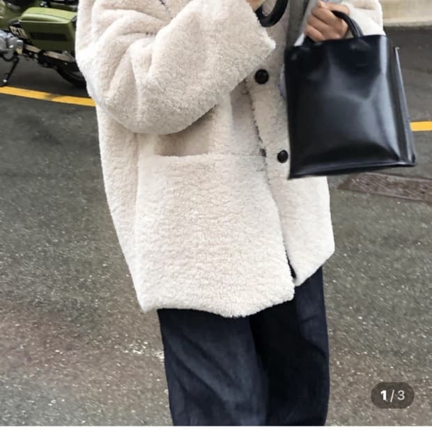 하프 무스탕 퍼자켓