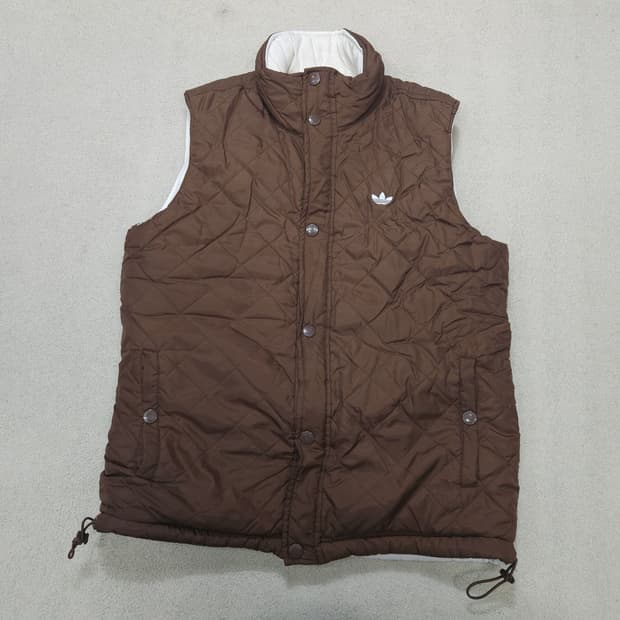 아디다스 리버시블 패딩 조끼 100