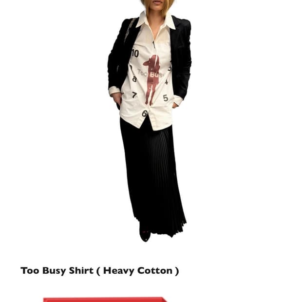 Too Busy Shirt ( Heavy Cotton )  캐미컬스포츠