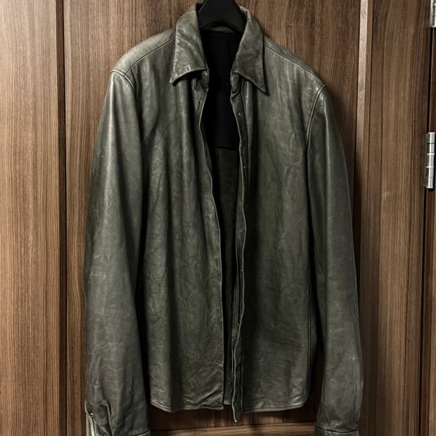 Carpe diem washable leather jacket