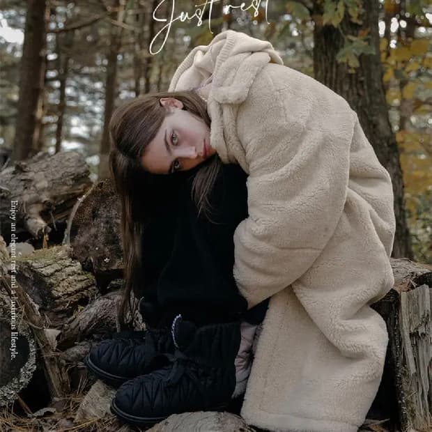 시야쥬 테디 롱 코트