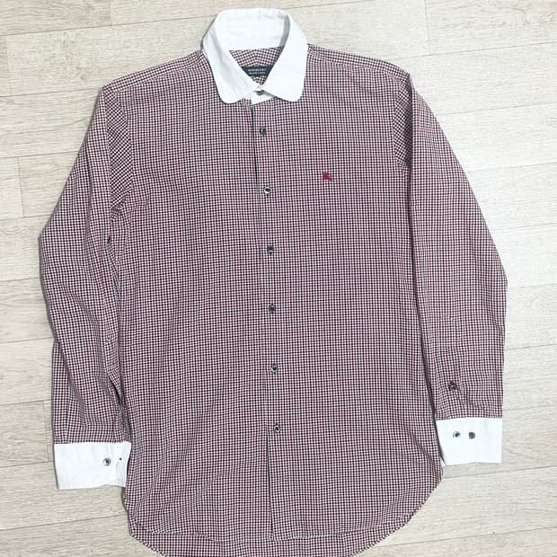 버버리 블랙라벨 깅엄체크셔츠