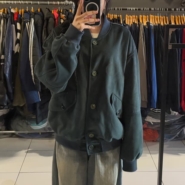 벌스데이수트 스웨이드 봄버 자켓