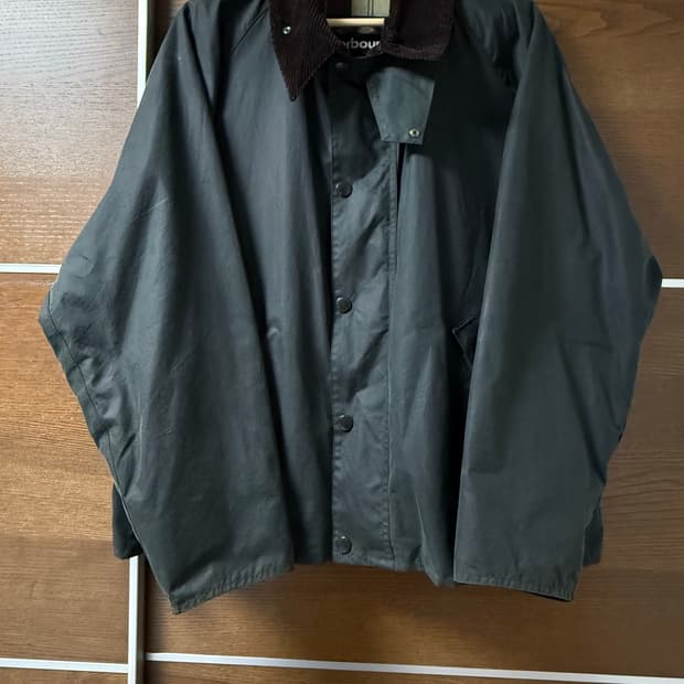 (신형탭, 국내정품) 바버 트랜스포트 왁스 자켓 세이지 42