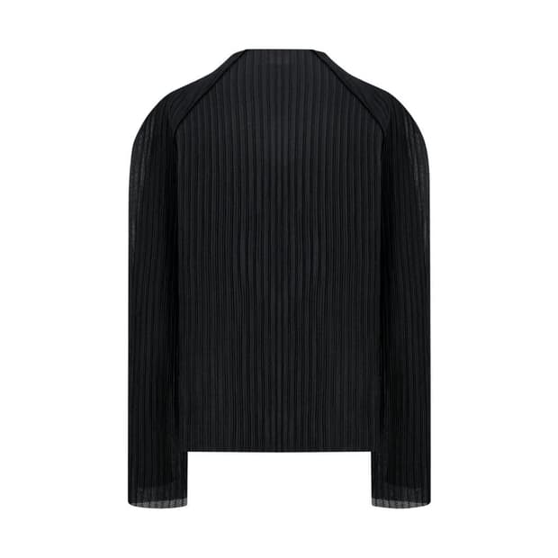26ss 아모멘토 플리츠 집업 M 블랙