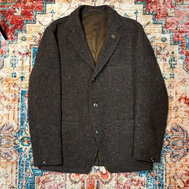 [XL] 나이젤 카본 울 트위드 자켓 Hospital Jacket