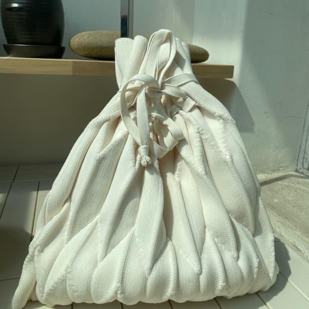 Issey Miyake Plantation Pleated Bag