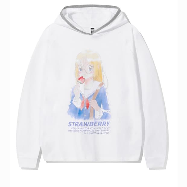 원더비지터 유리아 후드 래글런 티셔츠