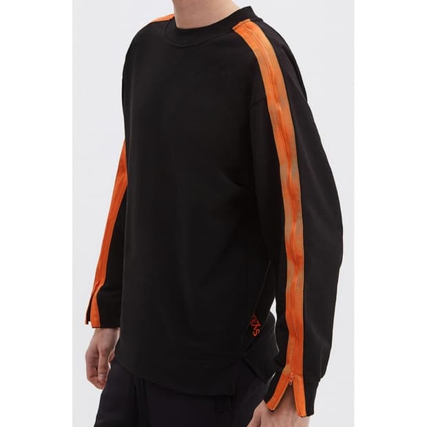 시스템옴므 지퍼 슬리브 맨투맨