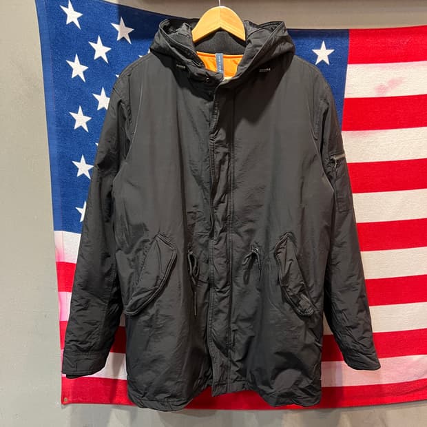 자라 블랙 후드야상 자켓