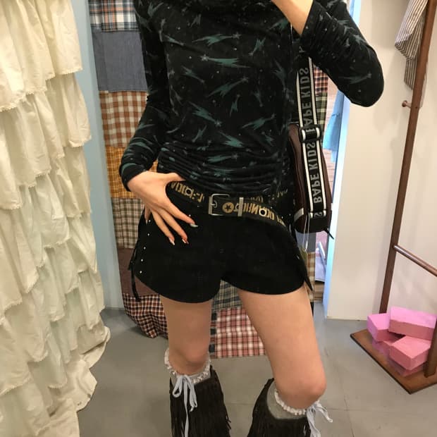 히스테릭글래머 썬더 셔링 블라우스