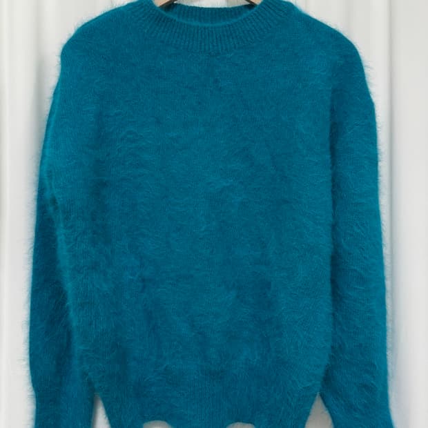 런던플랏 터키색 앙고라 니트