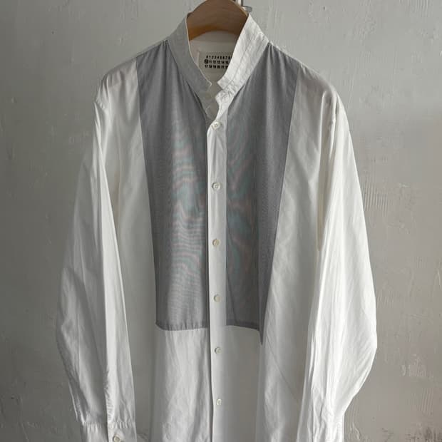 Maison Margiela 메종 마르지엘라 스트라이프 패널 셔츠 