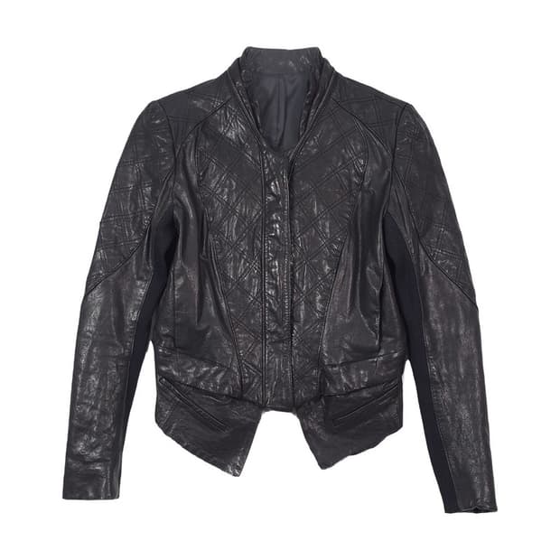 빈티지 퀼팅 디테일 리얼 램스킨 양가죽 자켓 66