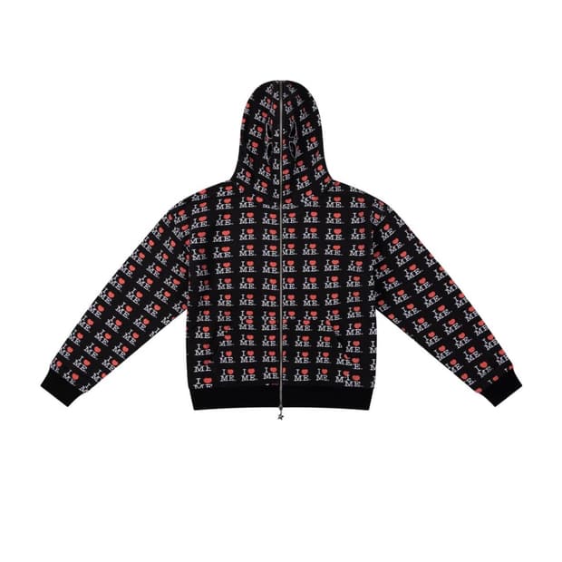 애슐리 윌리엄스 버터플라이 후디 i heart me Black M