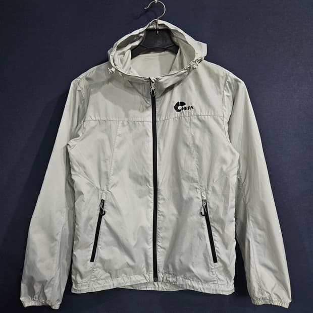 네파 라이트그레이 남성 슬림핏 95 홑겹 등산복 바람막이 자켓 